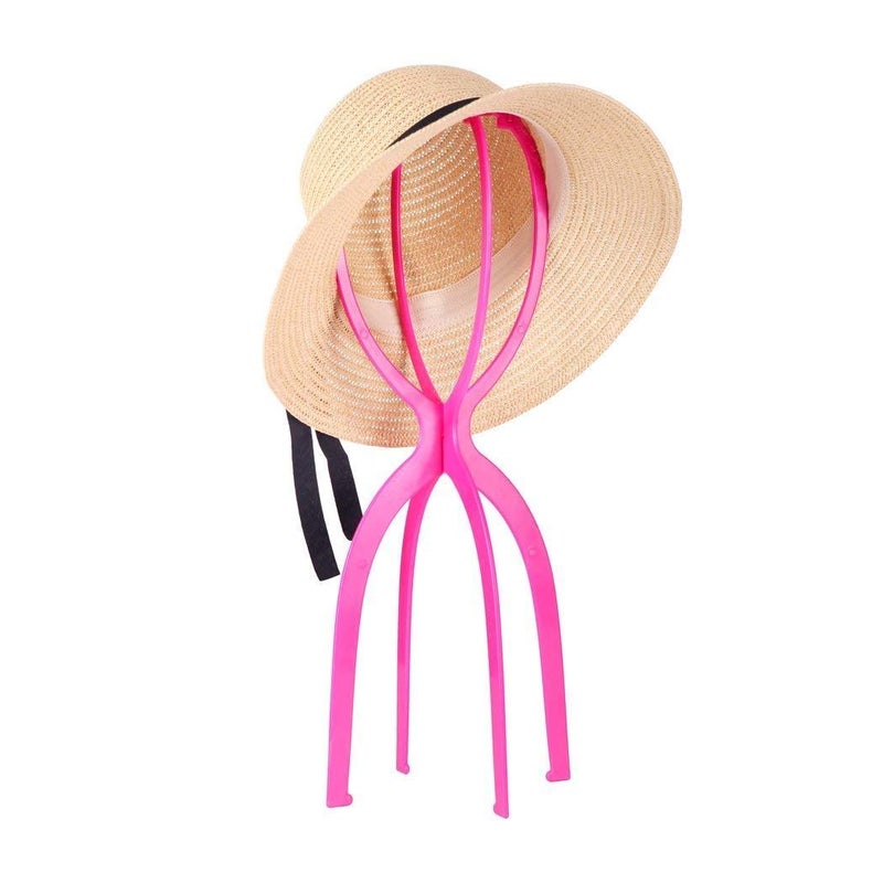 Dreamlover Wig Holder, Multiple Tall Stands for Long Wigs, Hot Pink, 3 Packs - Image 5